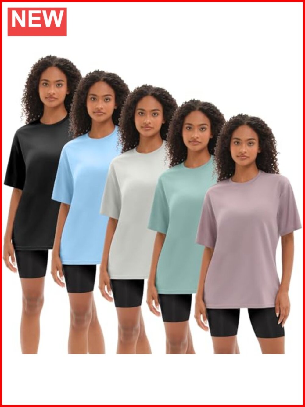 Oversized Workout T Shirts Quick Dry Mesh Crew Neck Gym Tee
